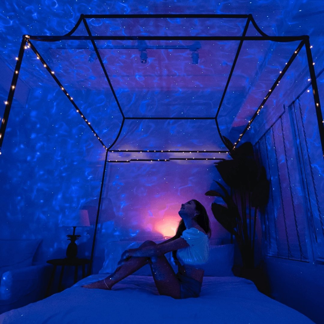 NebulaGlow Galaxy Projector | 21 Colors, Bluetooth Speaker, USB Powered