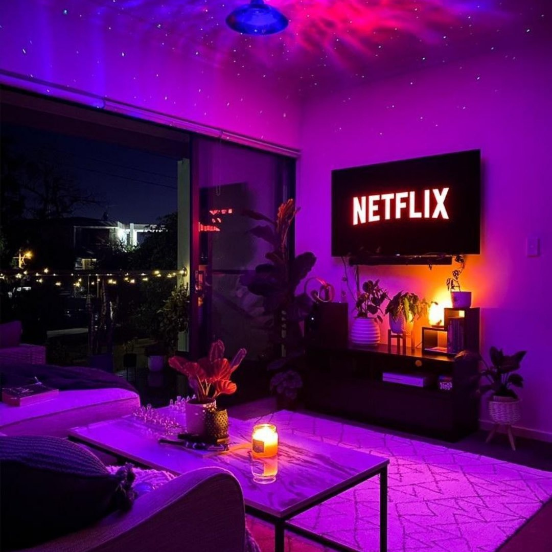 NebulaGlow Galaxy Projector | 21 Colors, Bluetooth Speaker, USB Powered