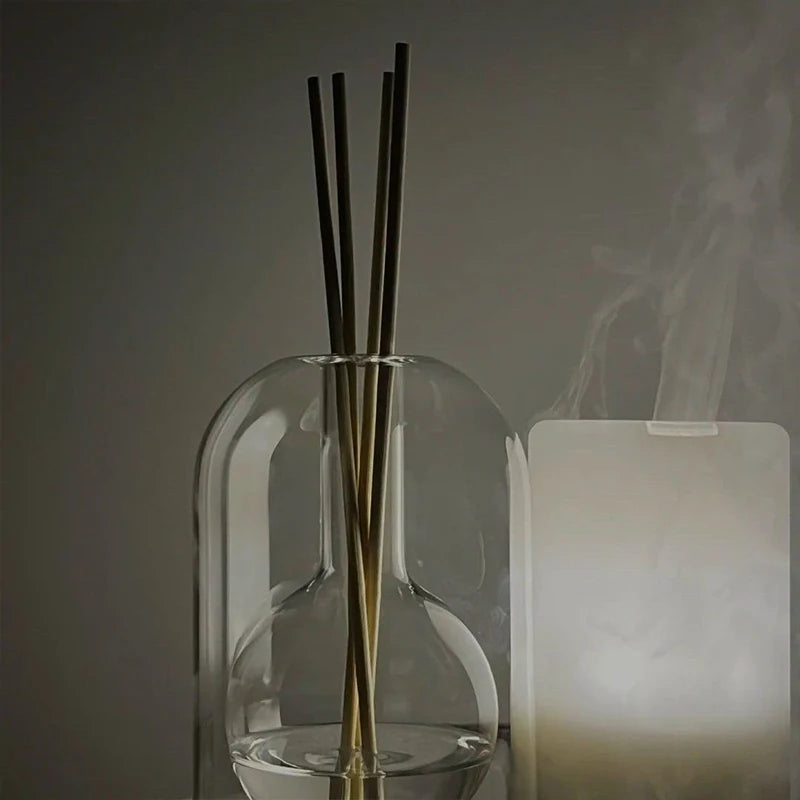 Rowena Reed Diffuser | Decorative Glass & Wood Fragrance Holder