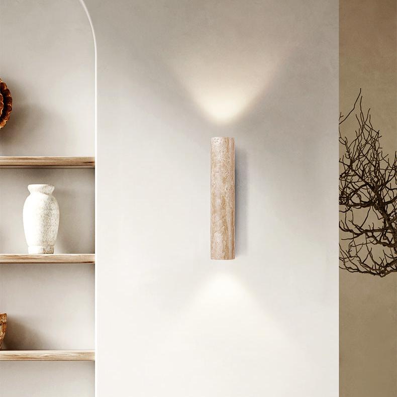 Aster Travertine Wall Lamp