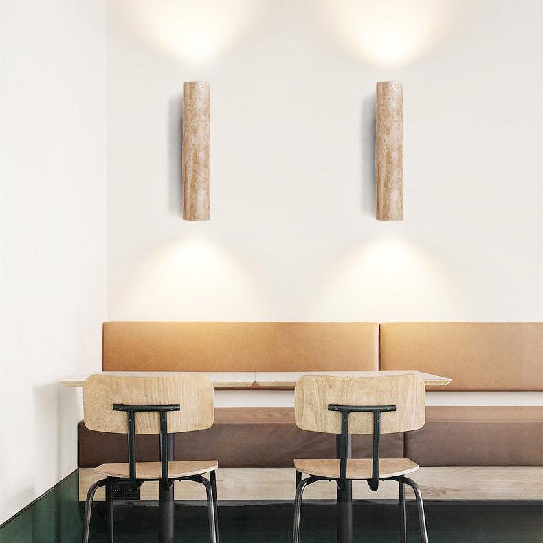 Aster Travertine Wall Lamp