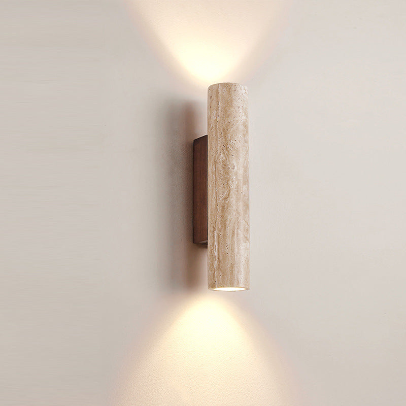Aster Travertine Wall Lamp