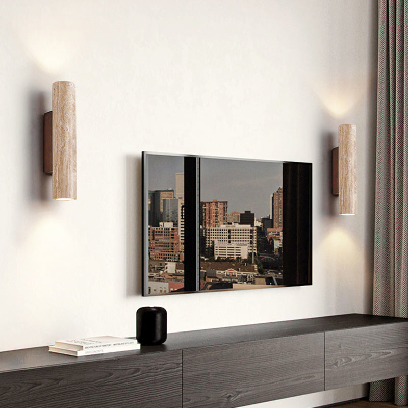 Aster Travertine Wall Lamp