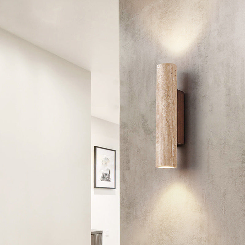 Aster Travertine Wall Lamp