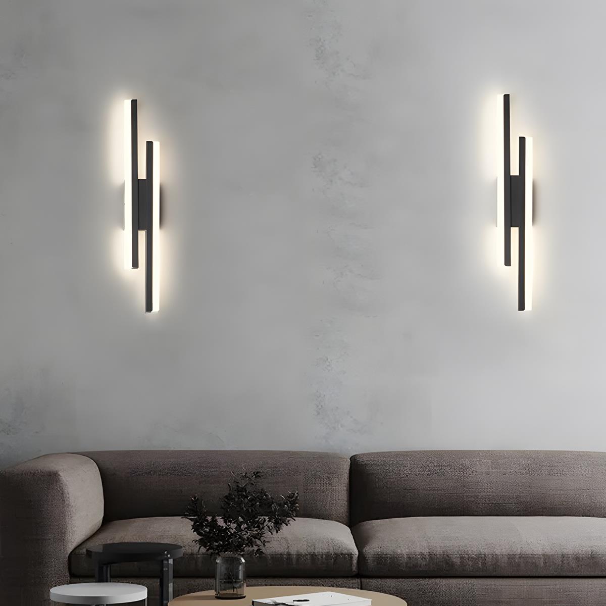 LumaLine LED Wall Lamp | Modern H-Frame Accent Sconce