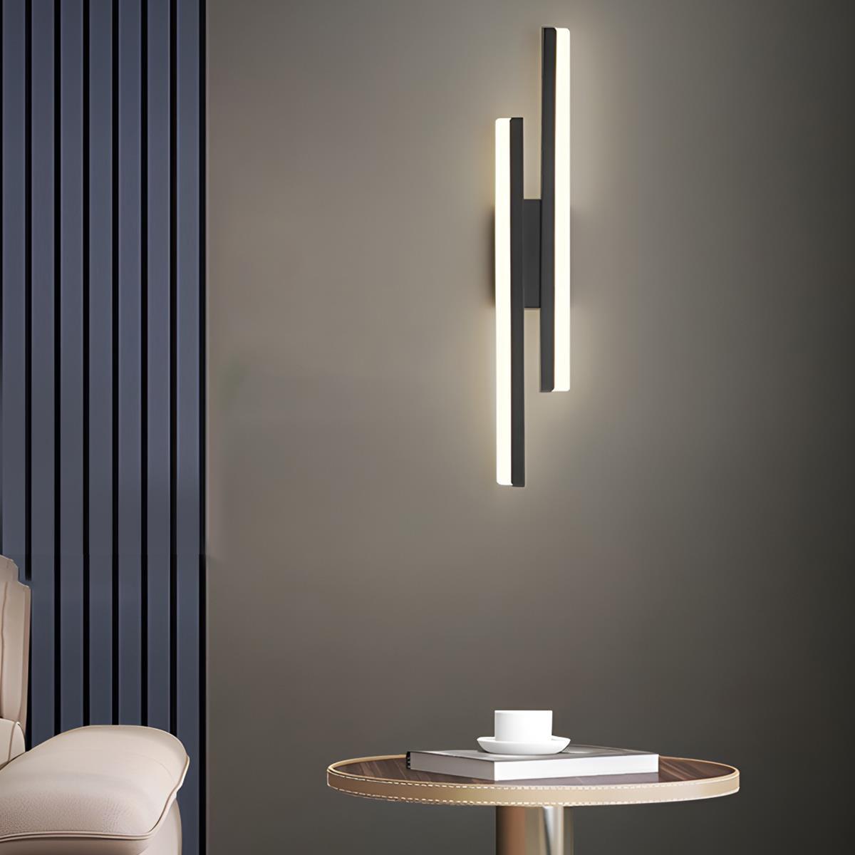 LumaLine LED Wall Lamp | Modern H-Frame Accent Sconce