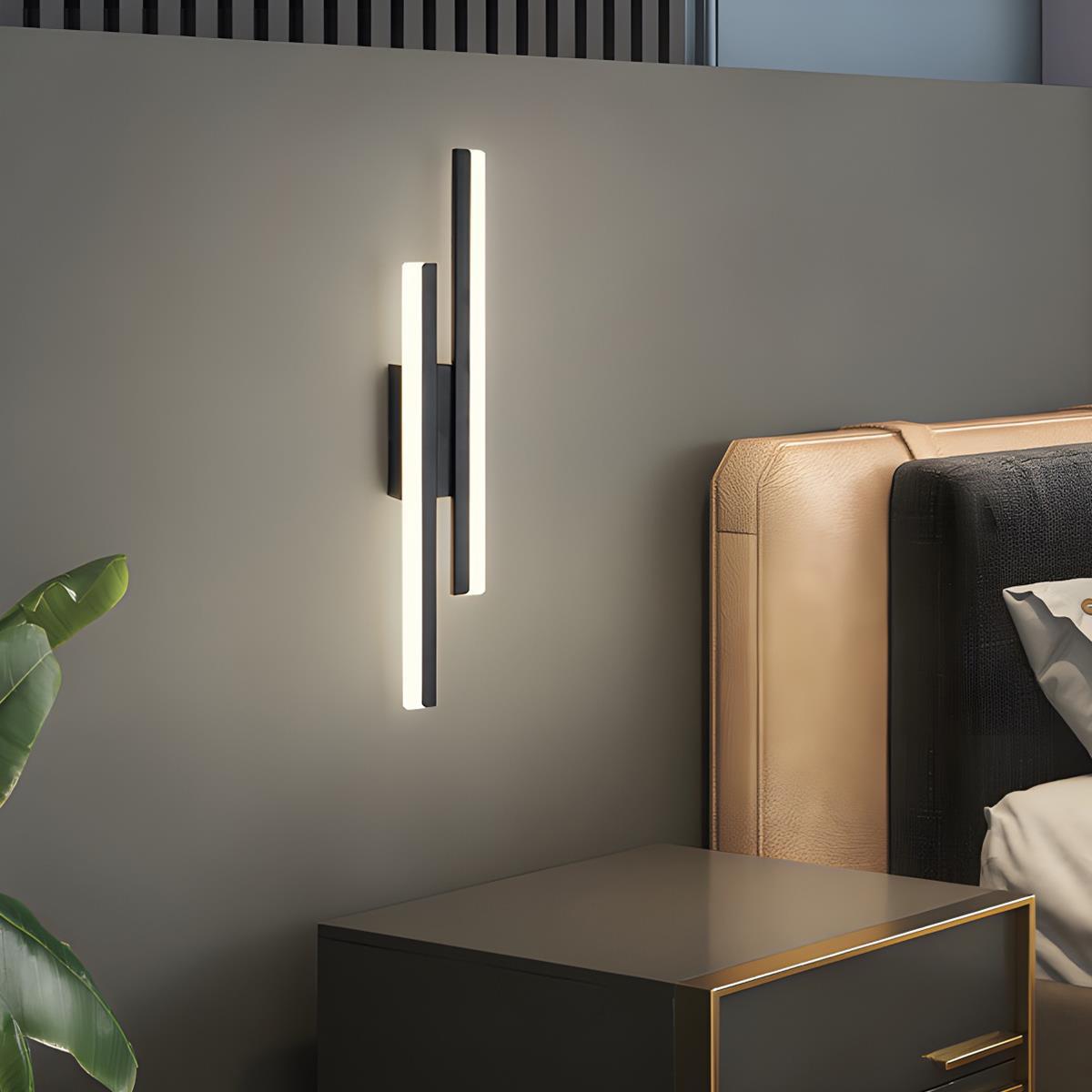 LumaLine LED Wall Lamp | Modern H-Frame Accent Sconce
