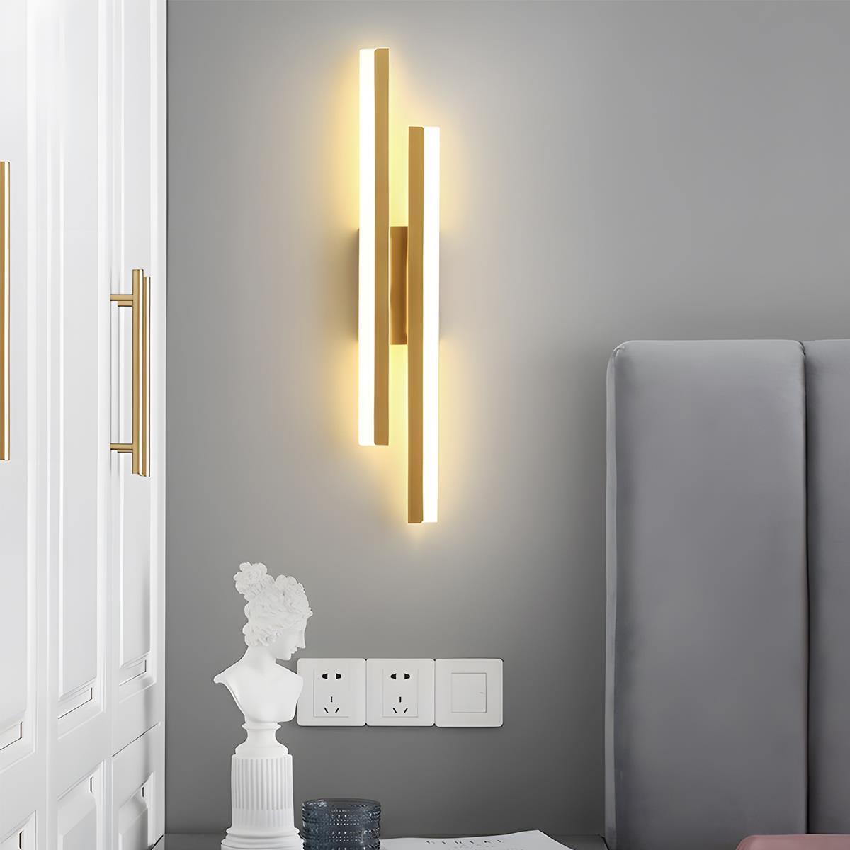 LumaLine LED Wall Lamp | Modern H-Frame Accent Sconce