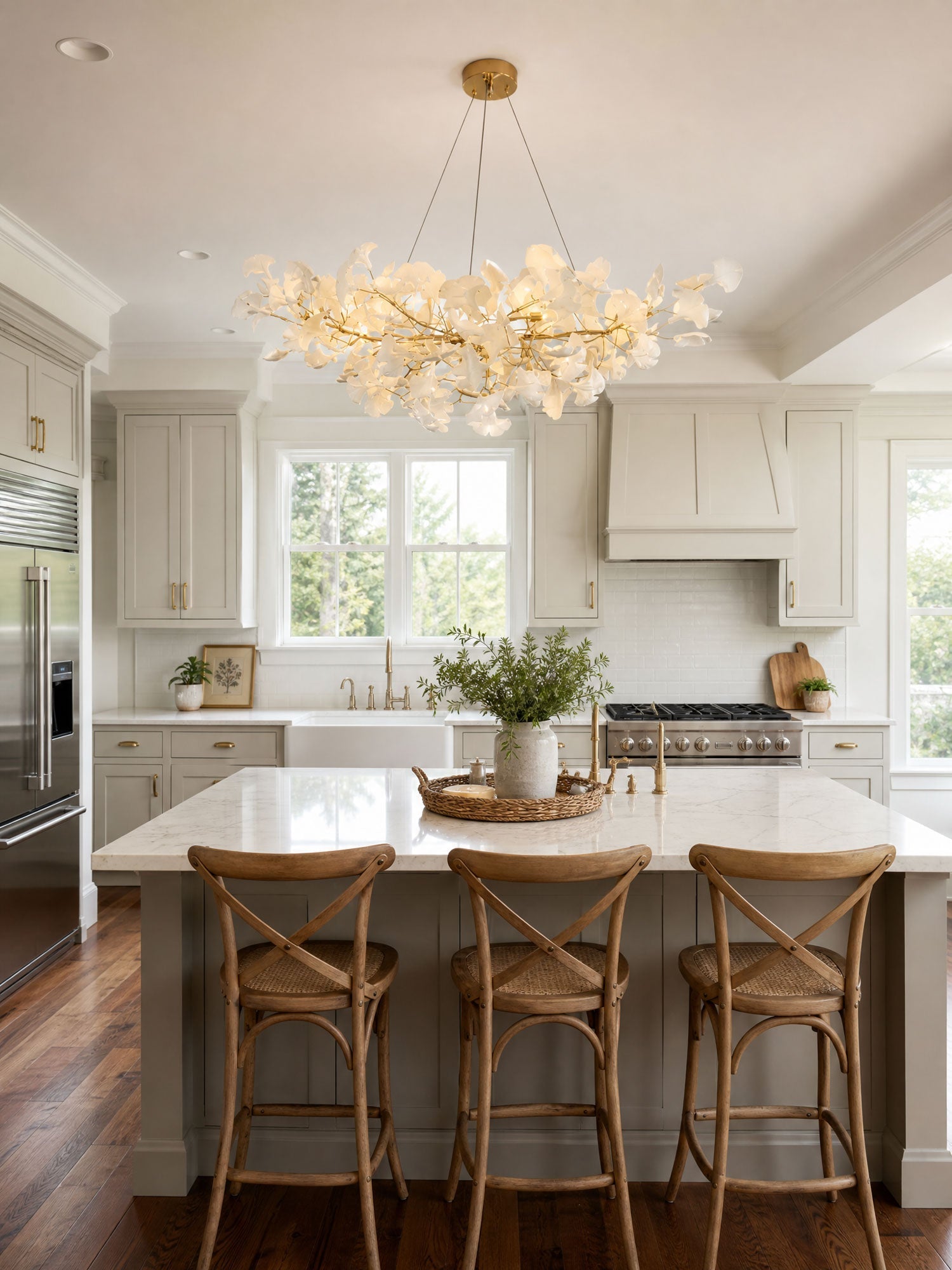 Floraison Gold Chandelier