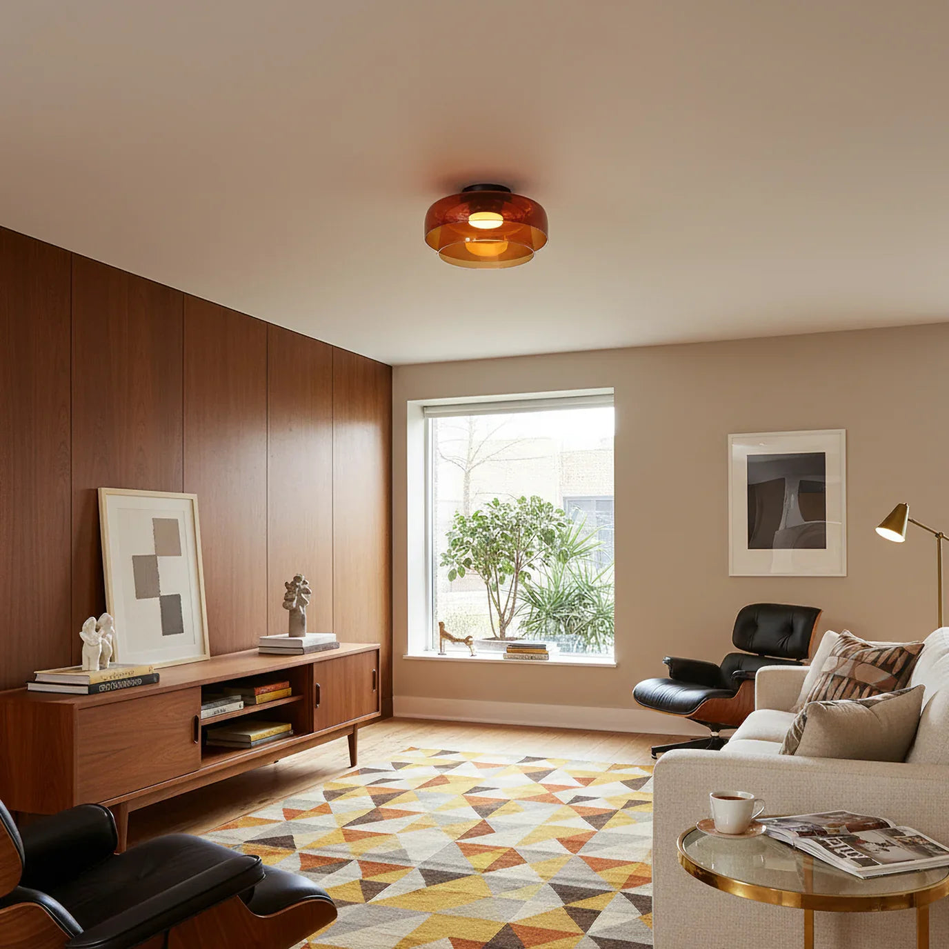 Aurora Layered Glass Ceiling Lamp