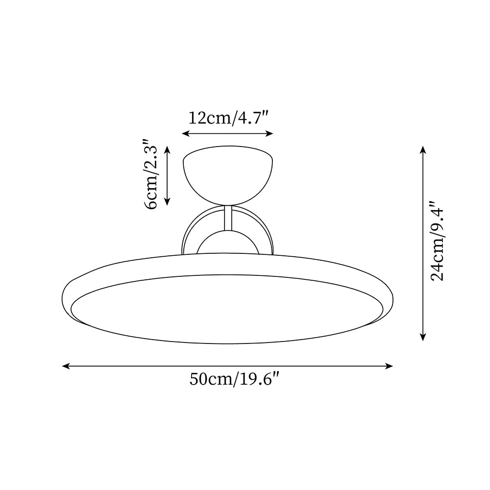 Curved Modern LED Ceiling Lamp