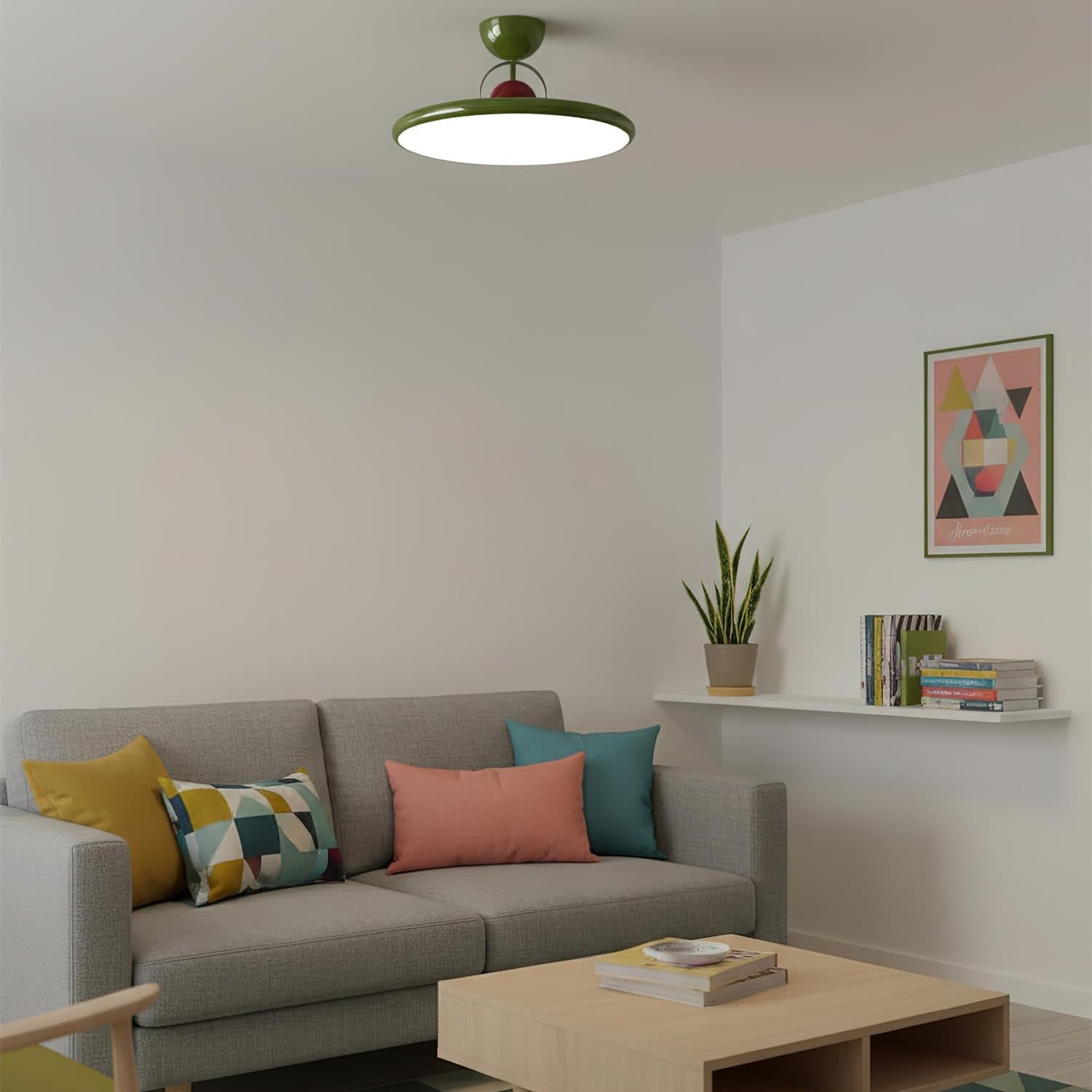 Curved Modern LED Ceiling Lamp