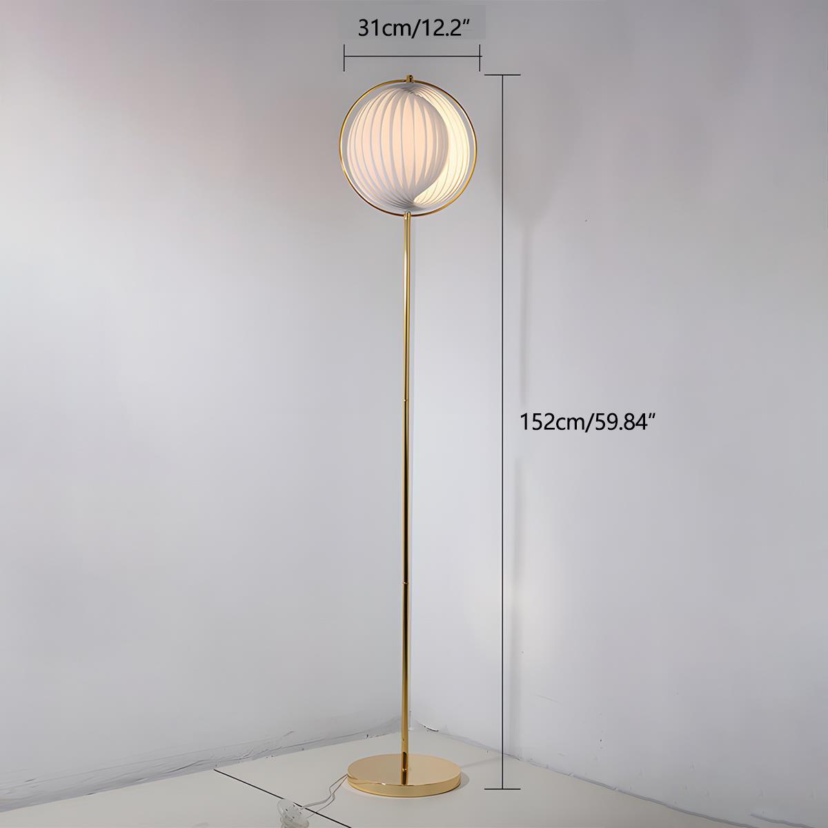 Orbella Floor Lamp | Modern Globe LED Accent Light