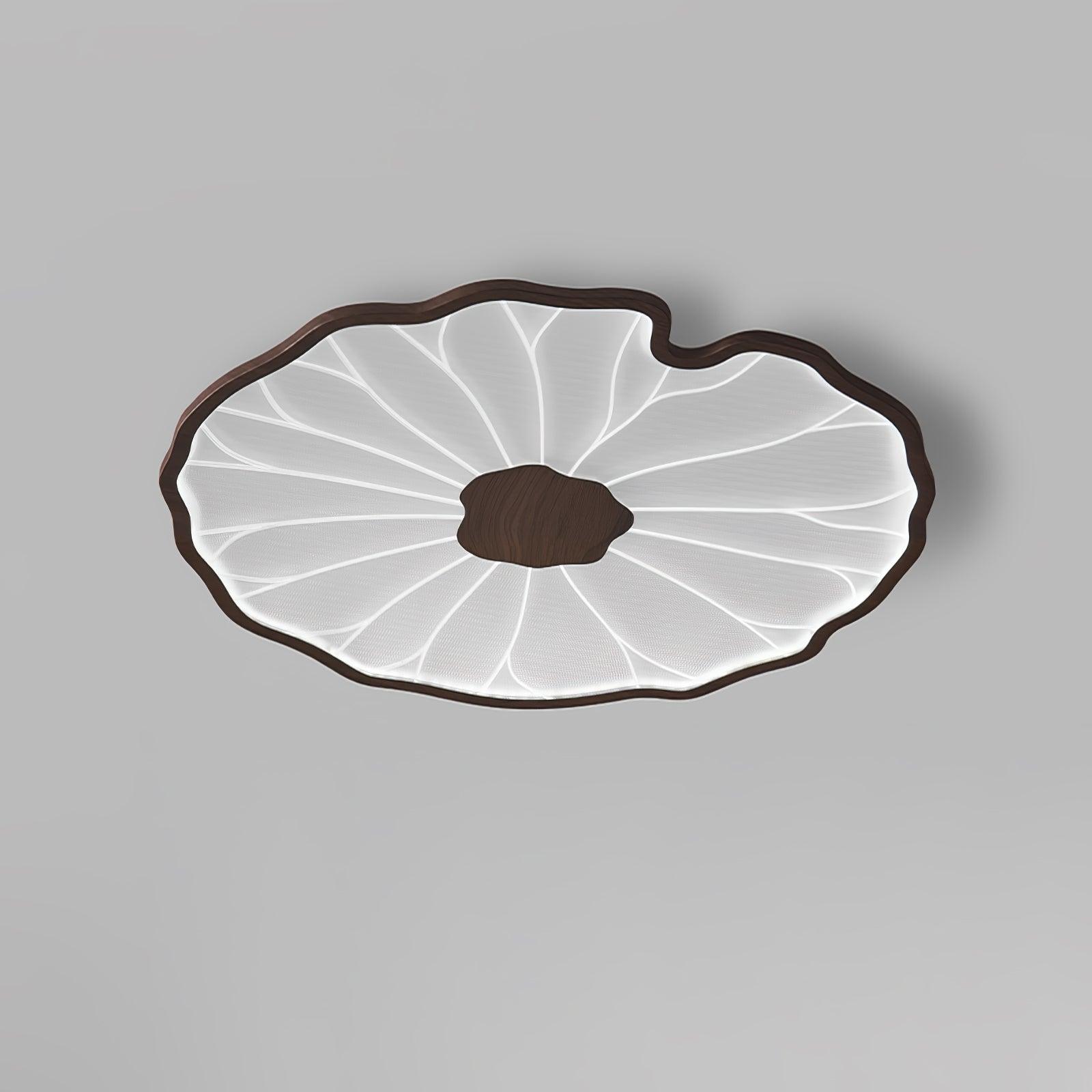 Luna Leaf Ceiling Light | Acrylic Flush Mount Design, Ambient LED Lighting 12