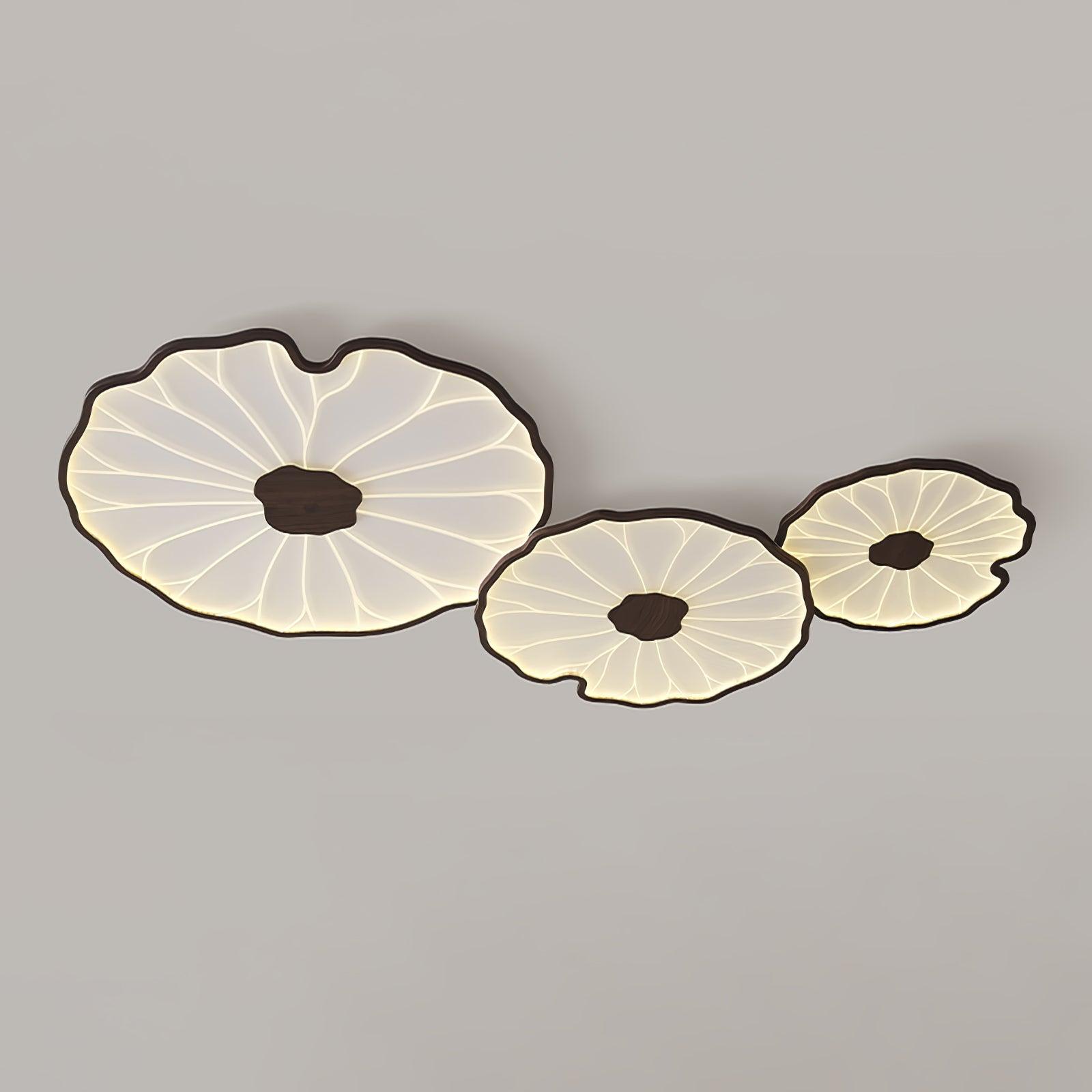 Luna Leaf Ceiling Light | Acrylic Flush Mount Design, Ambient LED Lighting 16