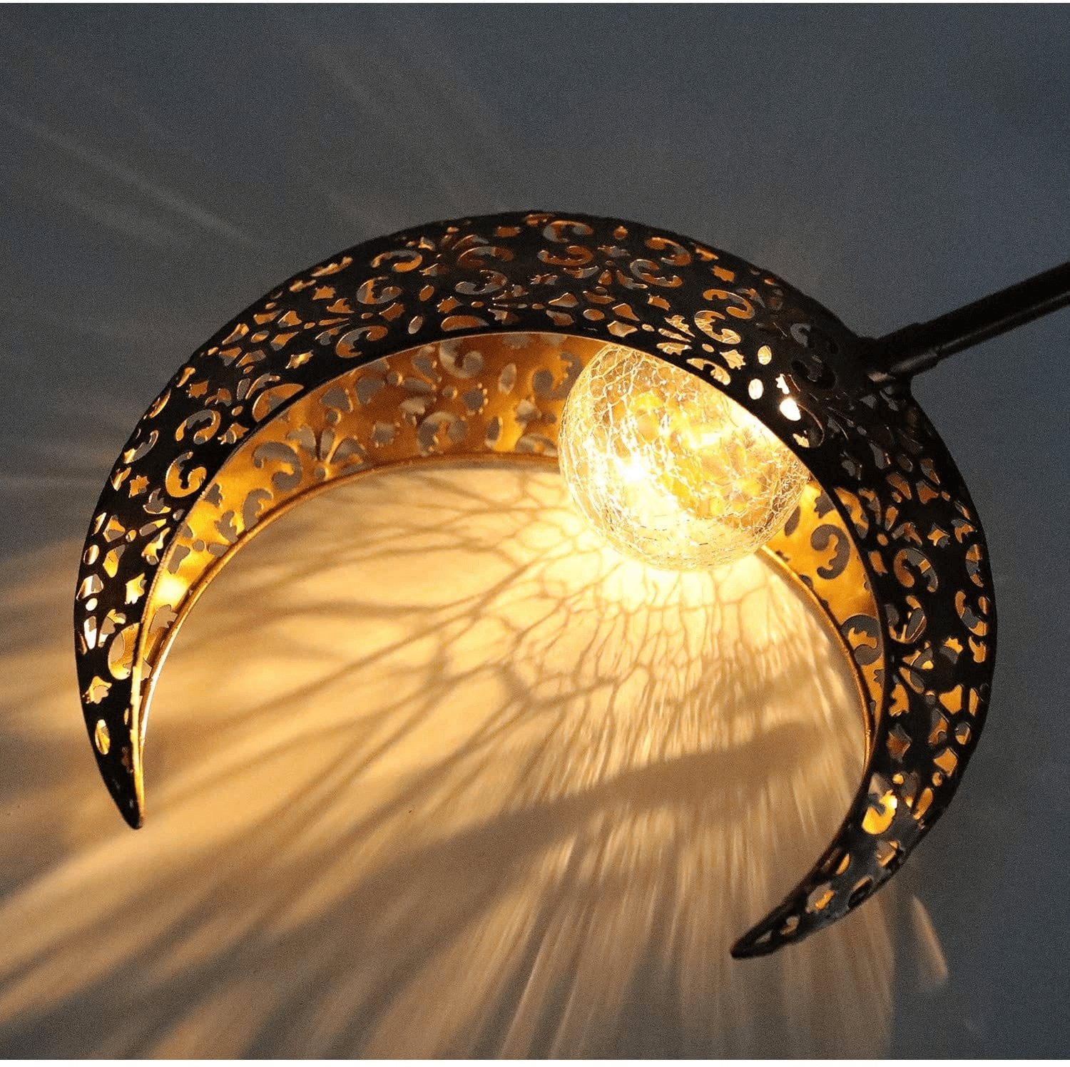 Selene Solar Garden Light | Decorative Outdoor Half-Moon Lamp