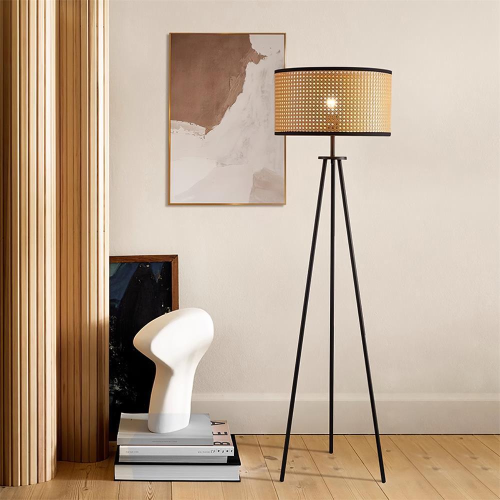Rowan Woven Rattan Floor Lamp