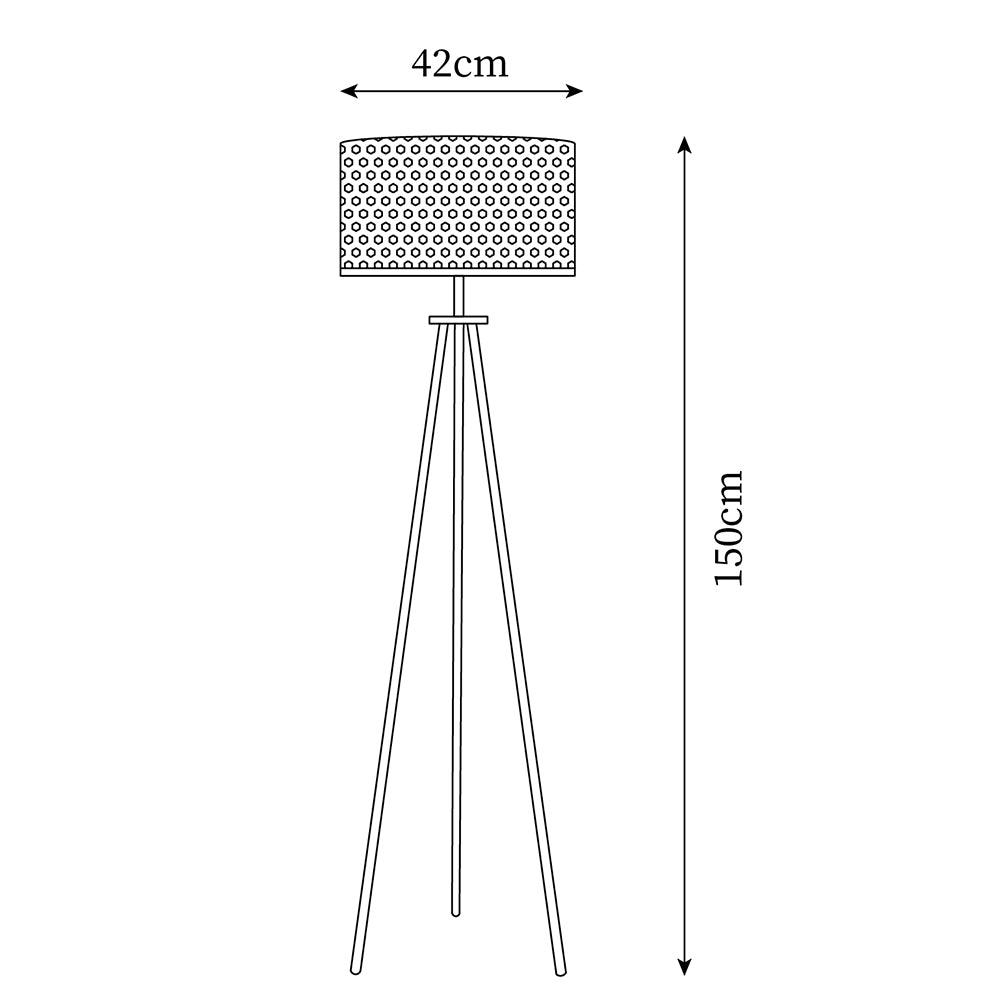 Rowan Woven Rattan Floor Lamp