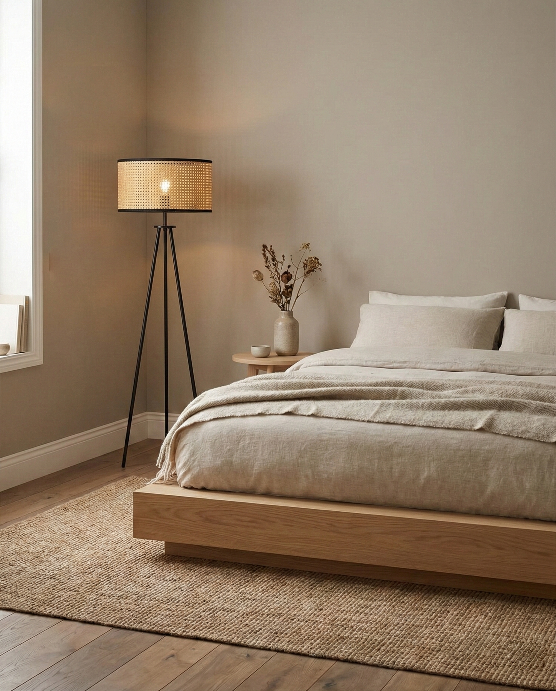Rowan Woven Rattan Floor Lamp