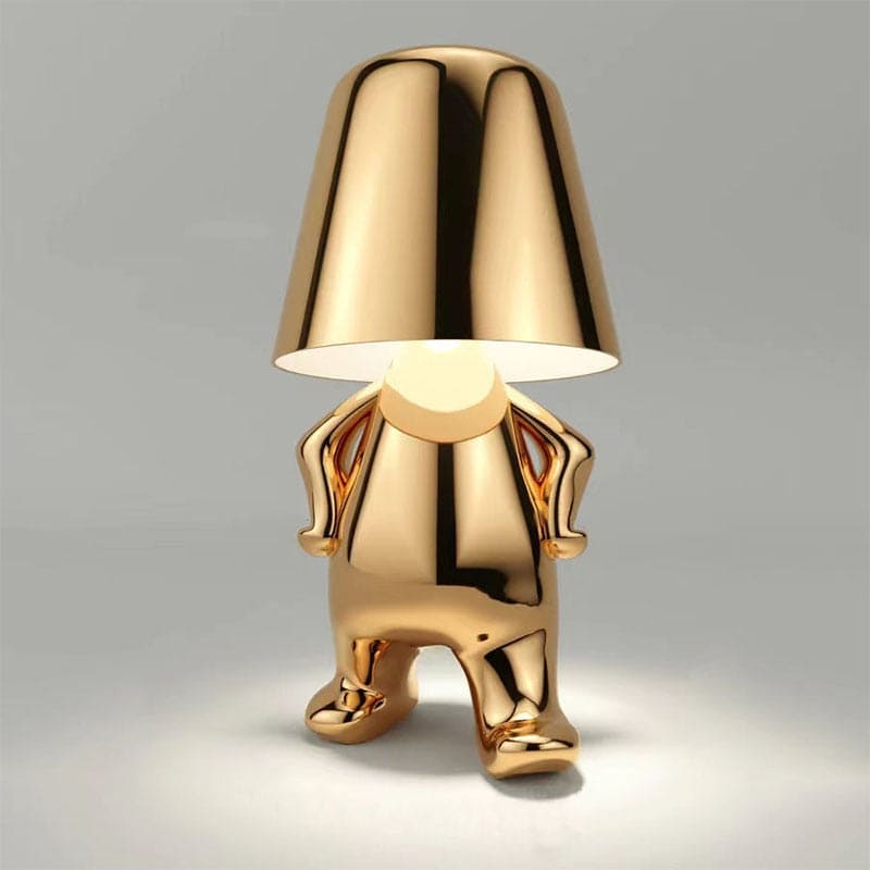 Metallic Figurine Table Lamp