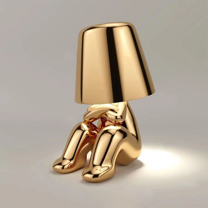Metallic Figurine Table Lamp