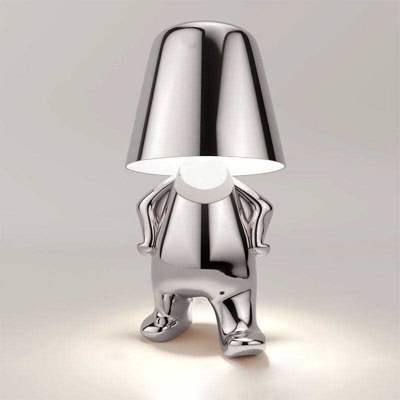 Metallic Figurine Table Lamp