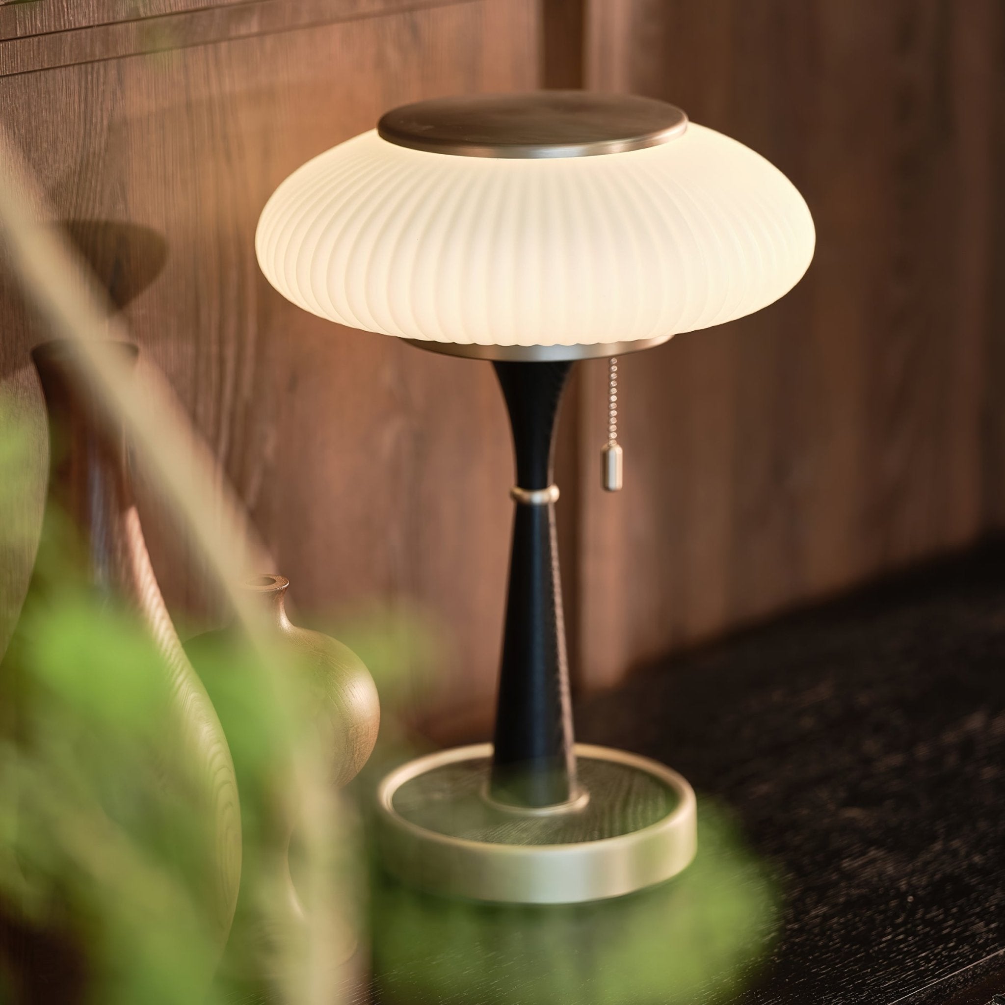 Mushroom Glass Table Lamp