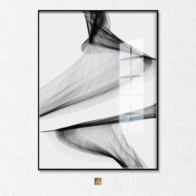 Monochrome Harmony Canvas Print