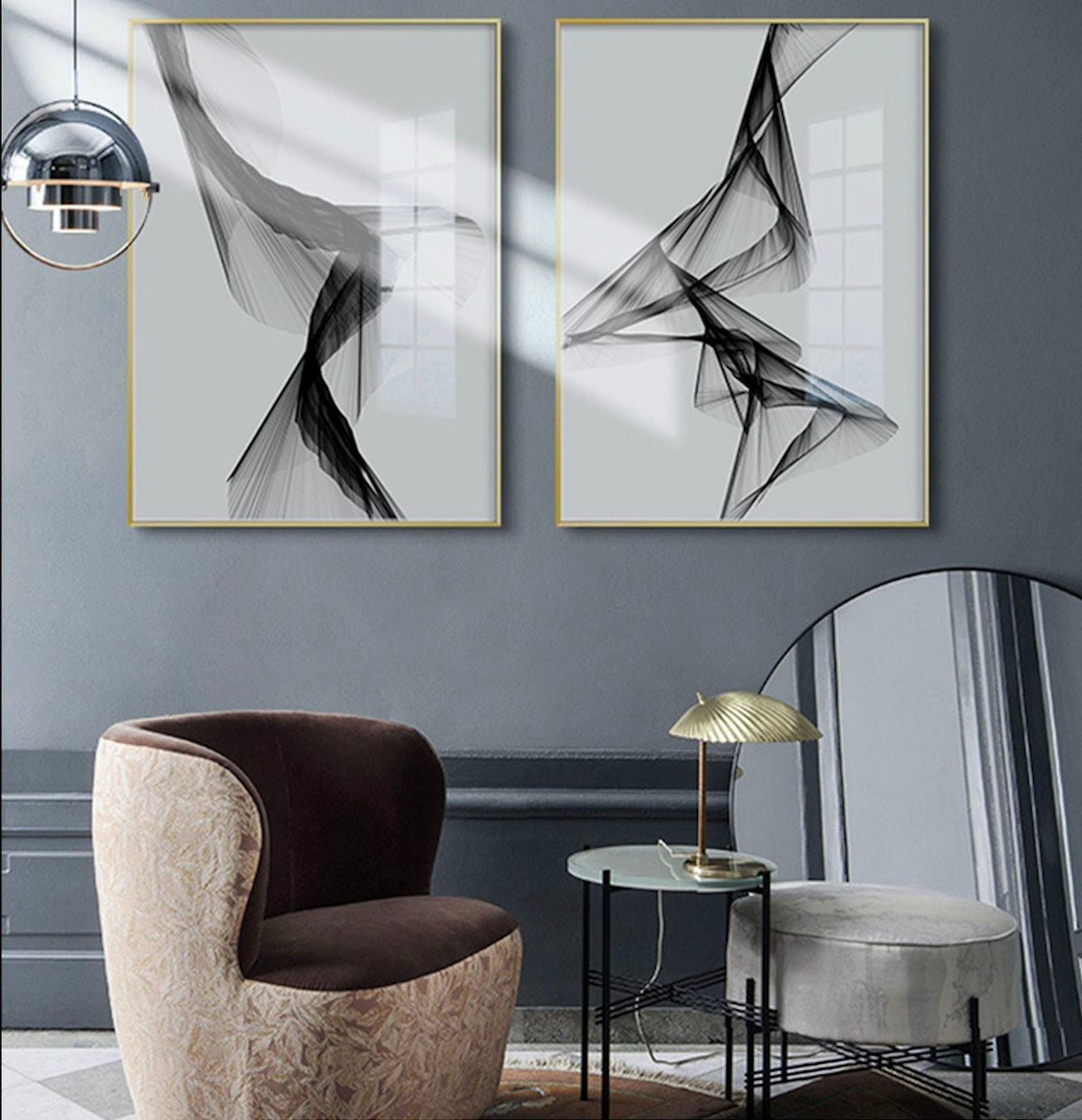 Monochrome Harmony Canvas Print