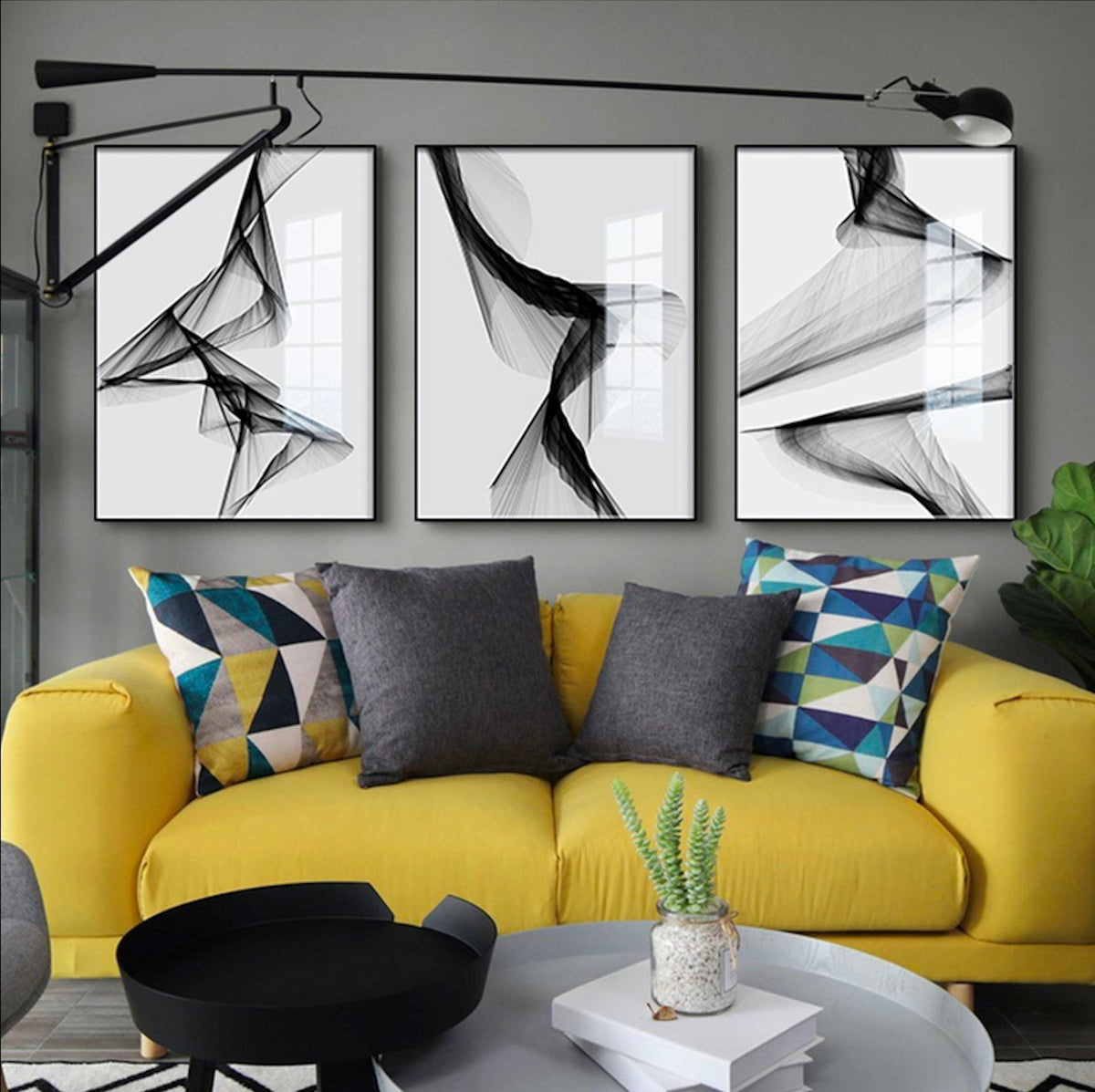 Monochrome Harmony Canvas Print