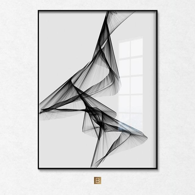 Monochrome Harmony Canvas Print