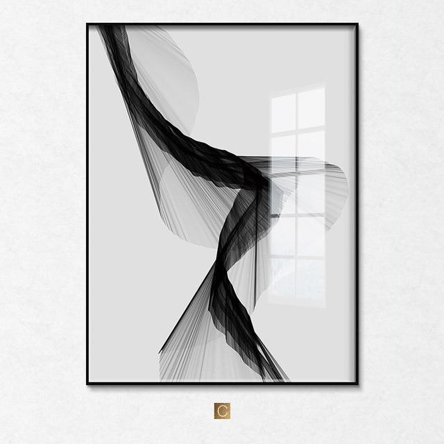 Monochrome Harmony Canvas Print