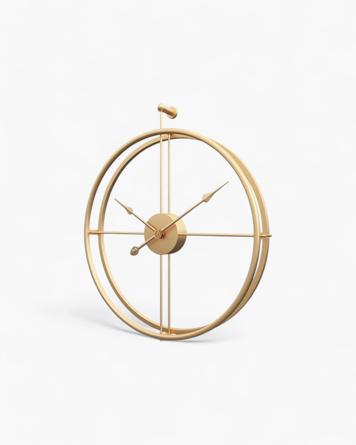 Arlo Oversized Black Metal Wall Clock