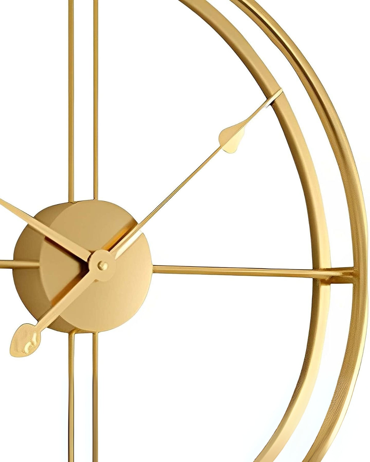 Arlo Oversized Black Metal Wall Clock
