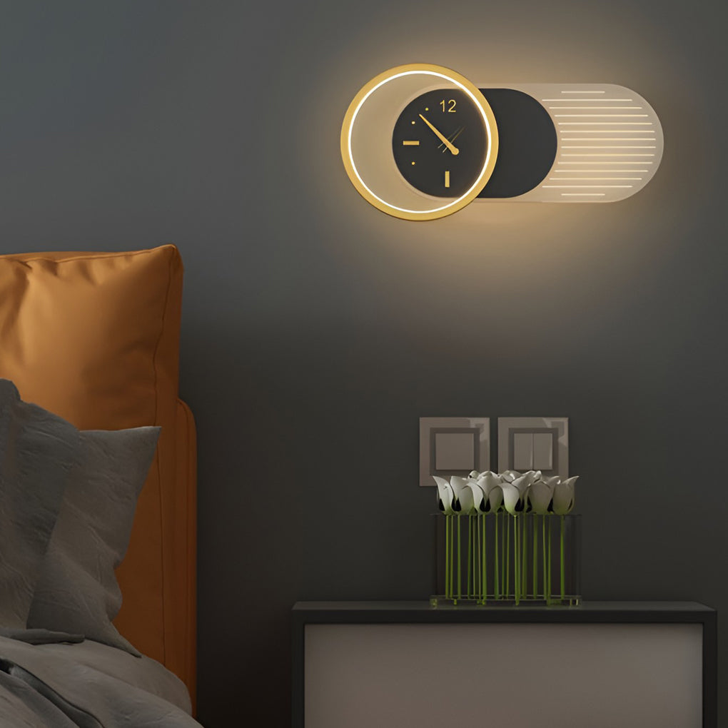 Clock LED Wall Lamp