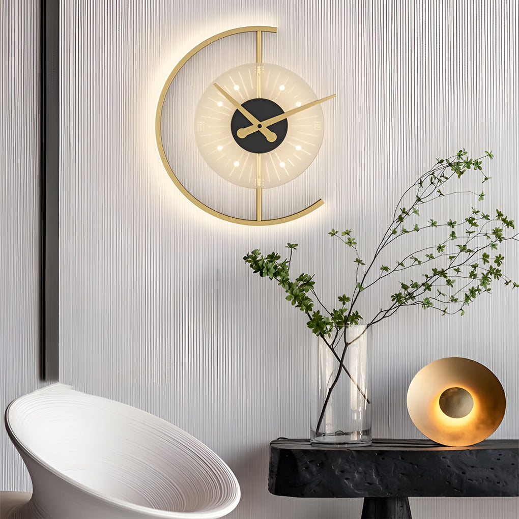 Clock LED Wall Lamp