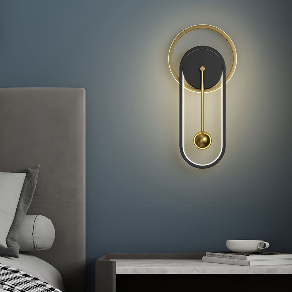 Clock LED Wall Lamp