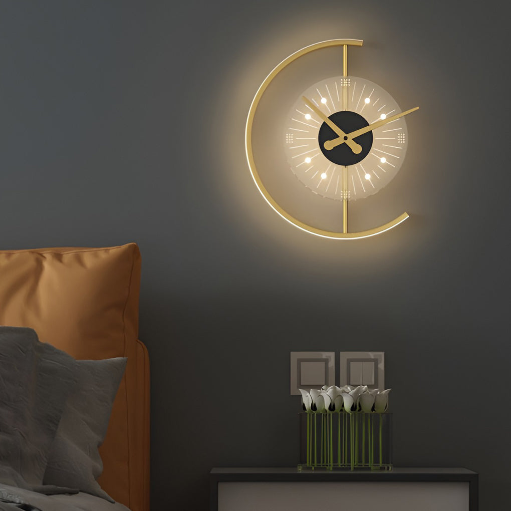 Clock LED Wall Lamp