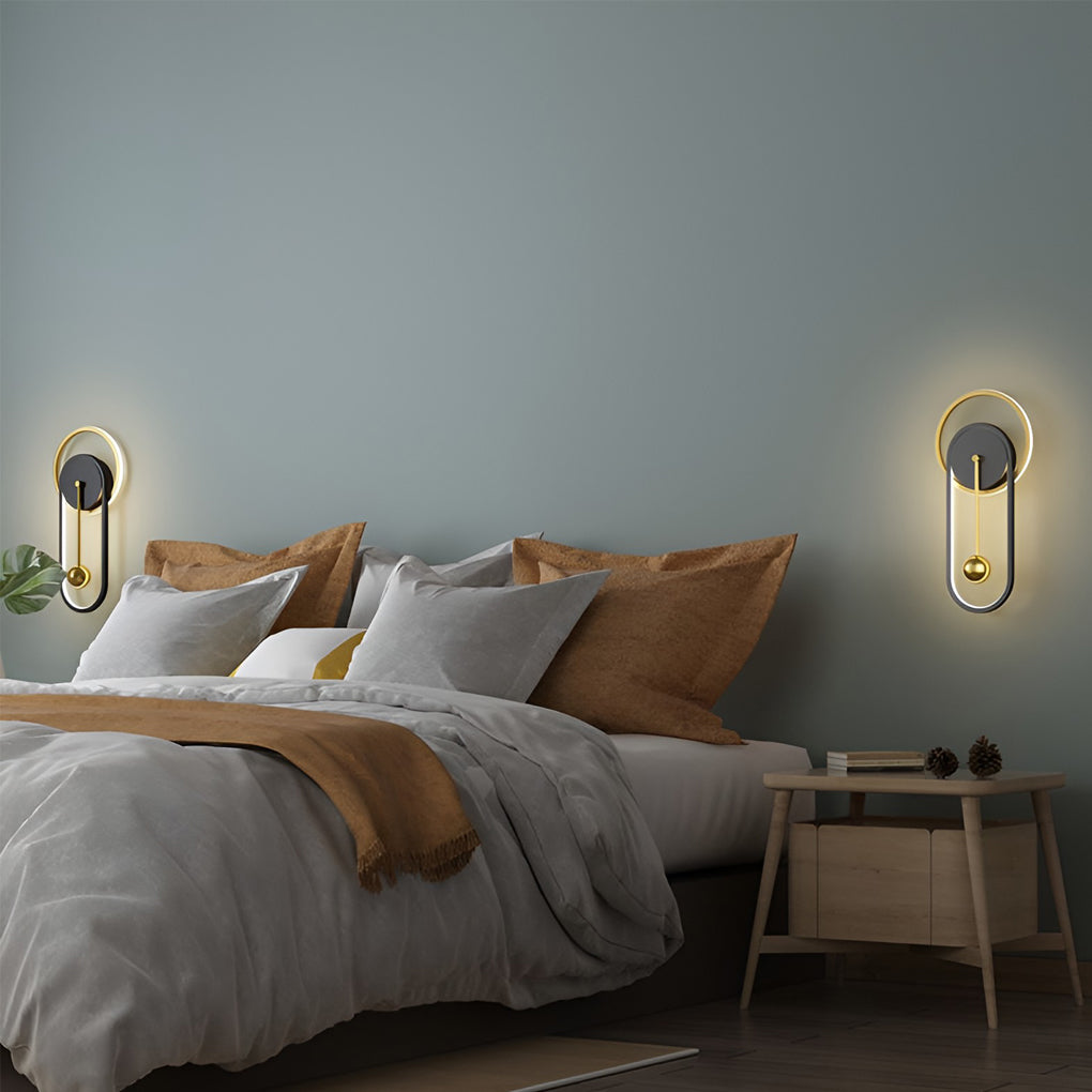 Clock LED Wall Lamp