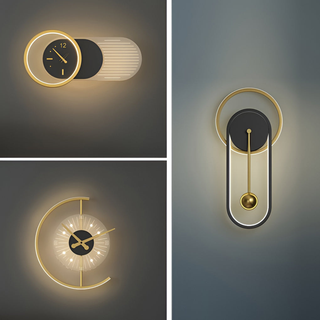 Clock LED Wall Lamp