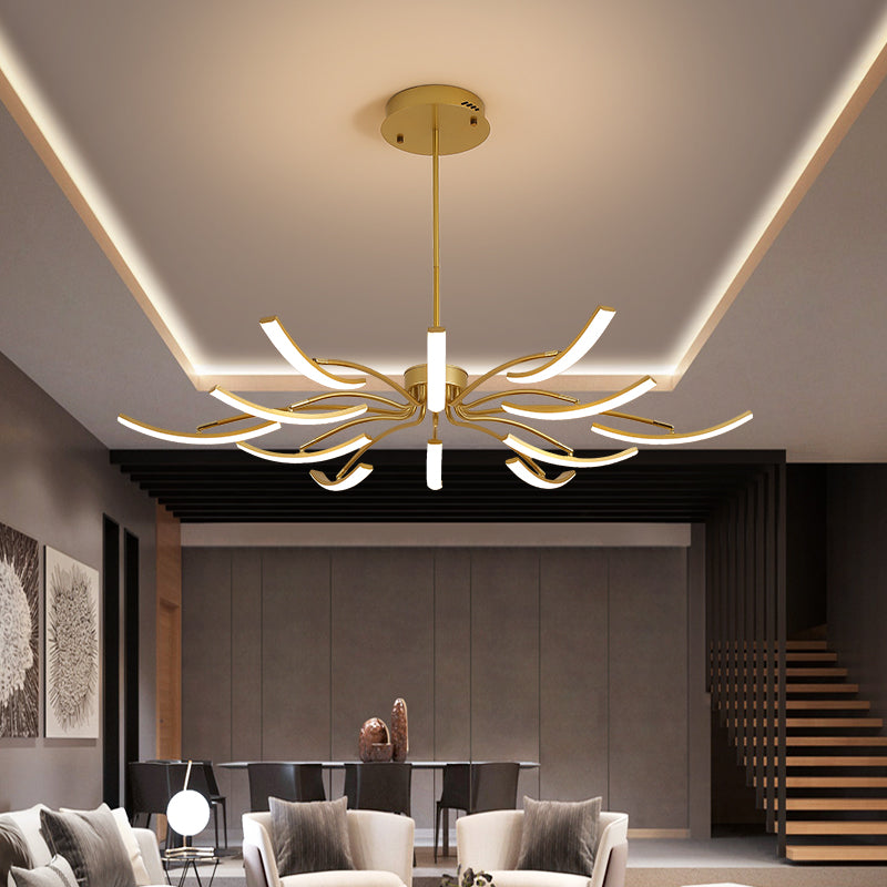 Aluminium LED Chandelier Multi-Head Ceiling Light