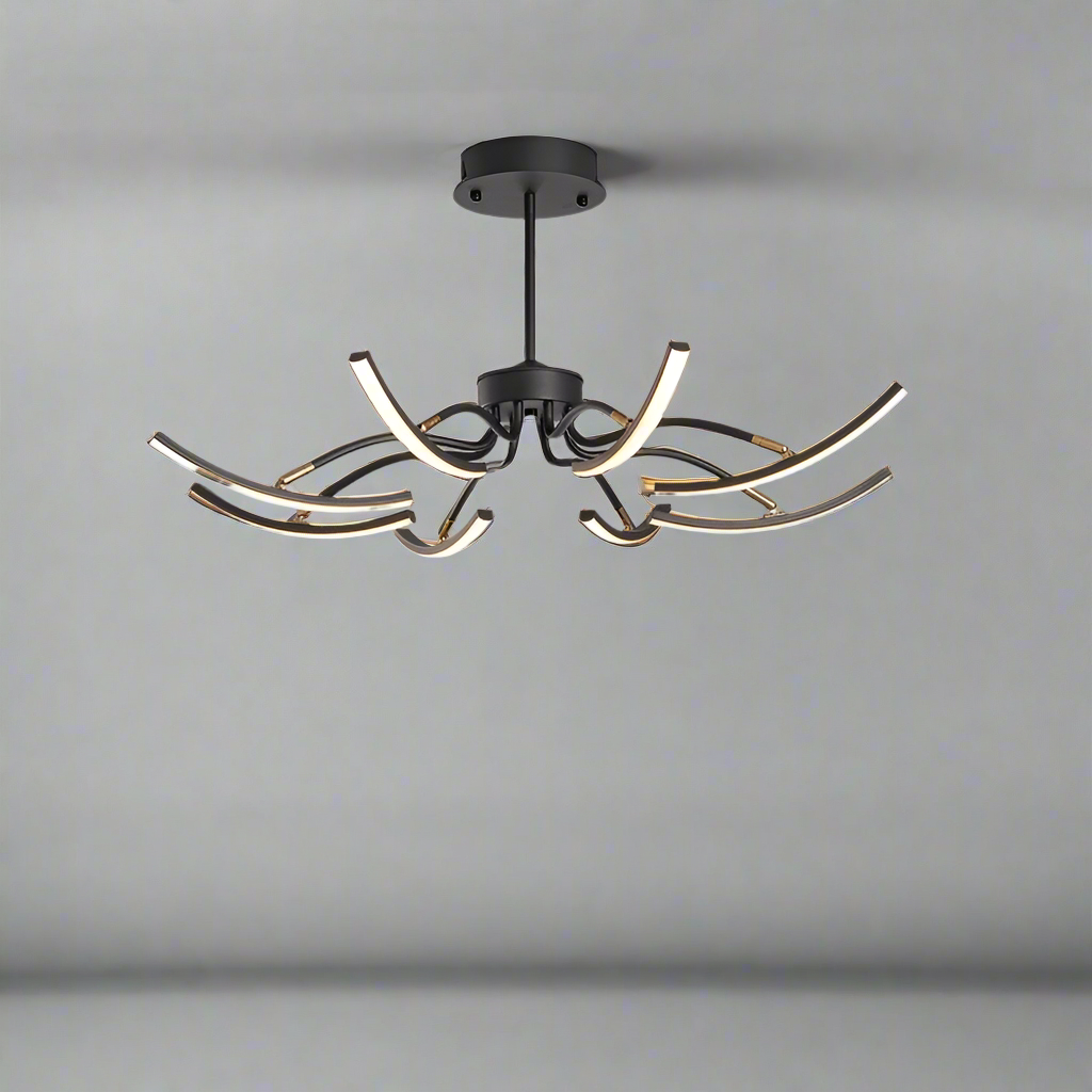 Aluminium LED Chandelier Multi-Head Ceiling Light