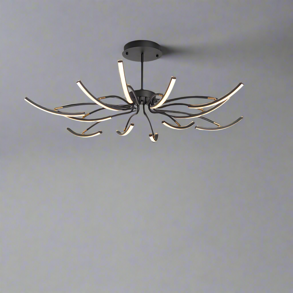 Aluminium LED Chandelier Multi-Head Ceiling Light