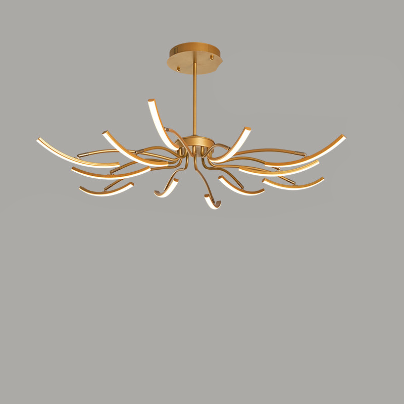 Aluminium LED Chandelier Multi-Head Ceiling Light