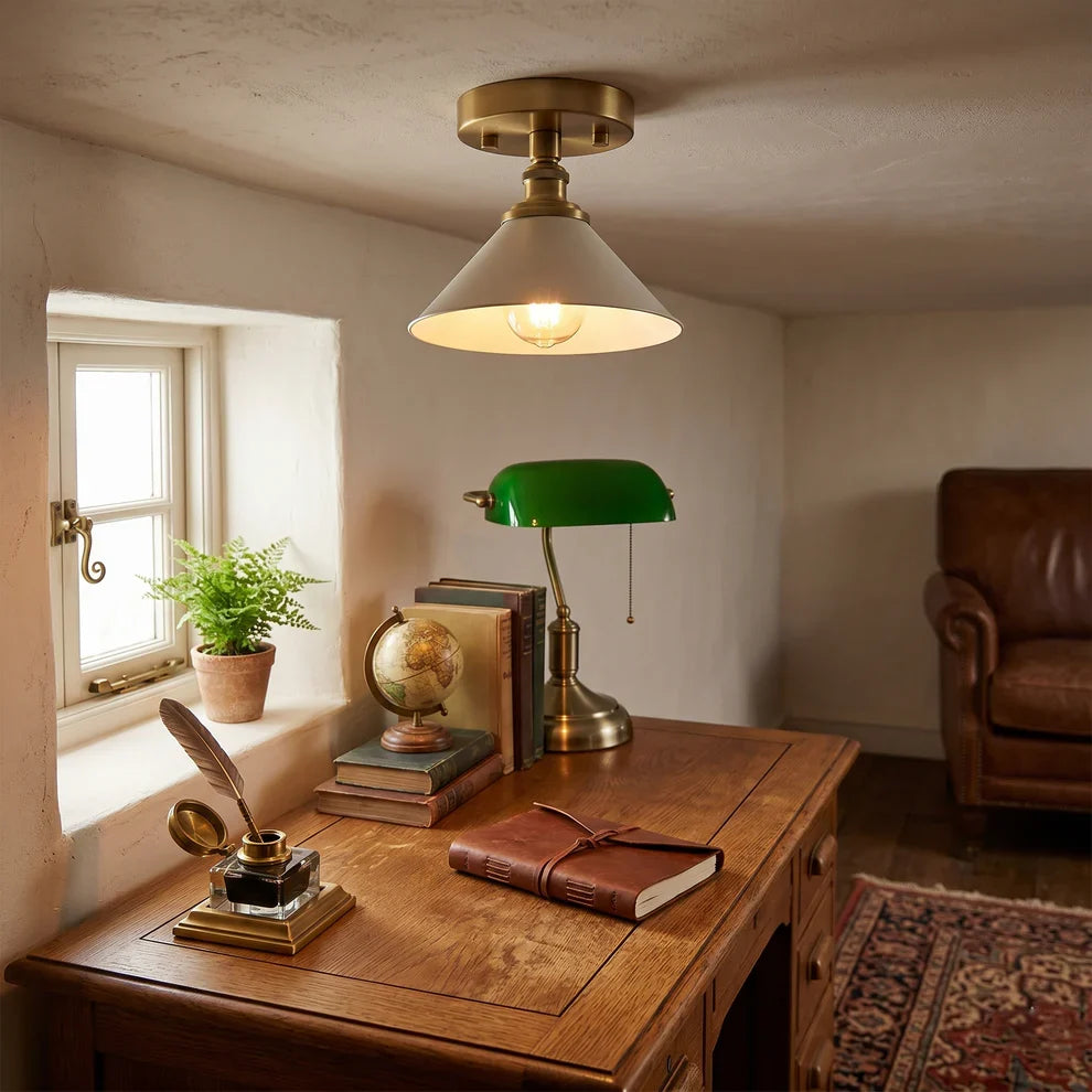 Everleigh Brass Ceiling Lamp