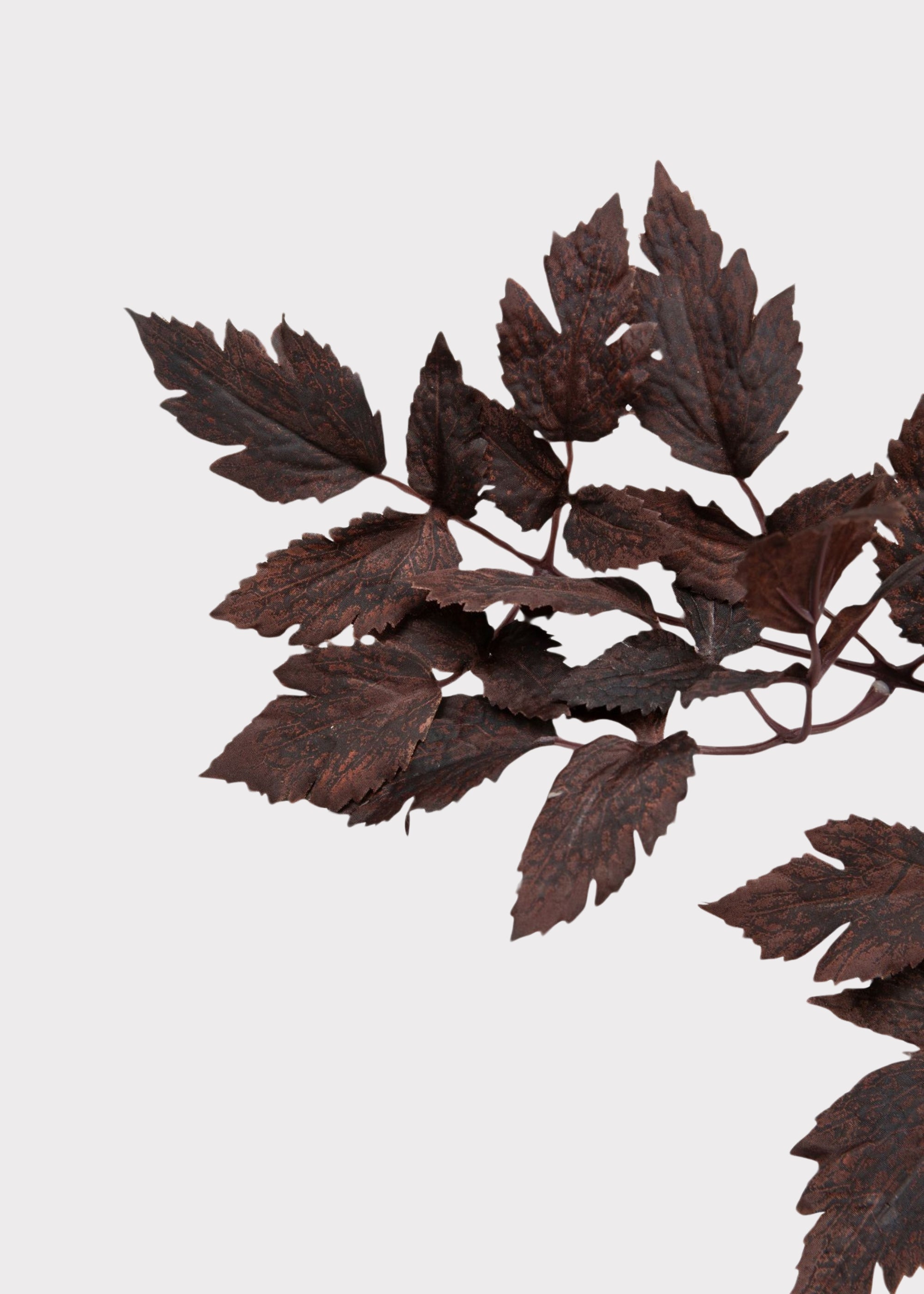 Pavo Artificial Flower Plum Purple Leaf Spray Faux Plant 31 Inches