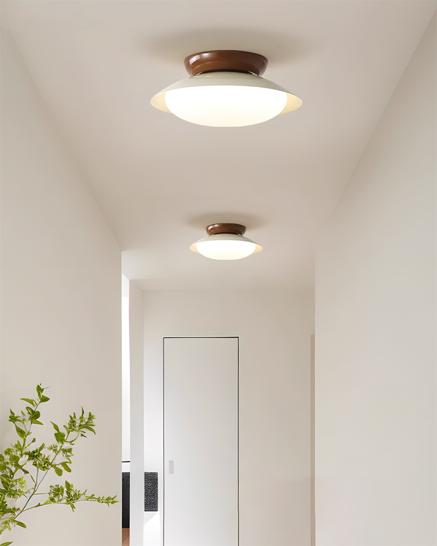 Hollis Flush Ceiling Lamp | Modern Dome LED Fixture