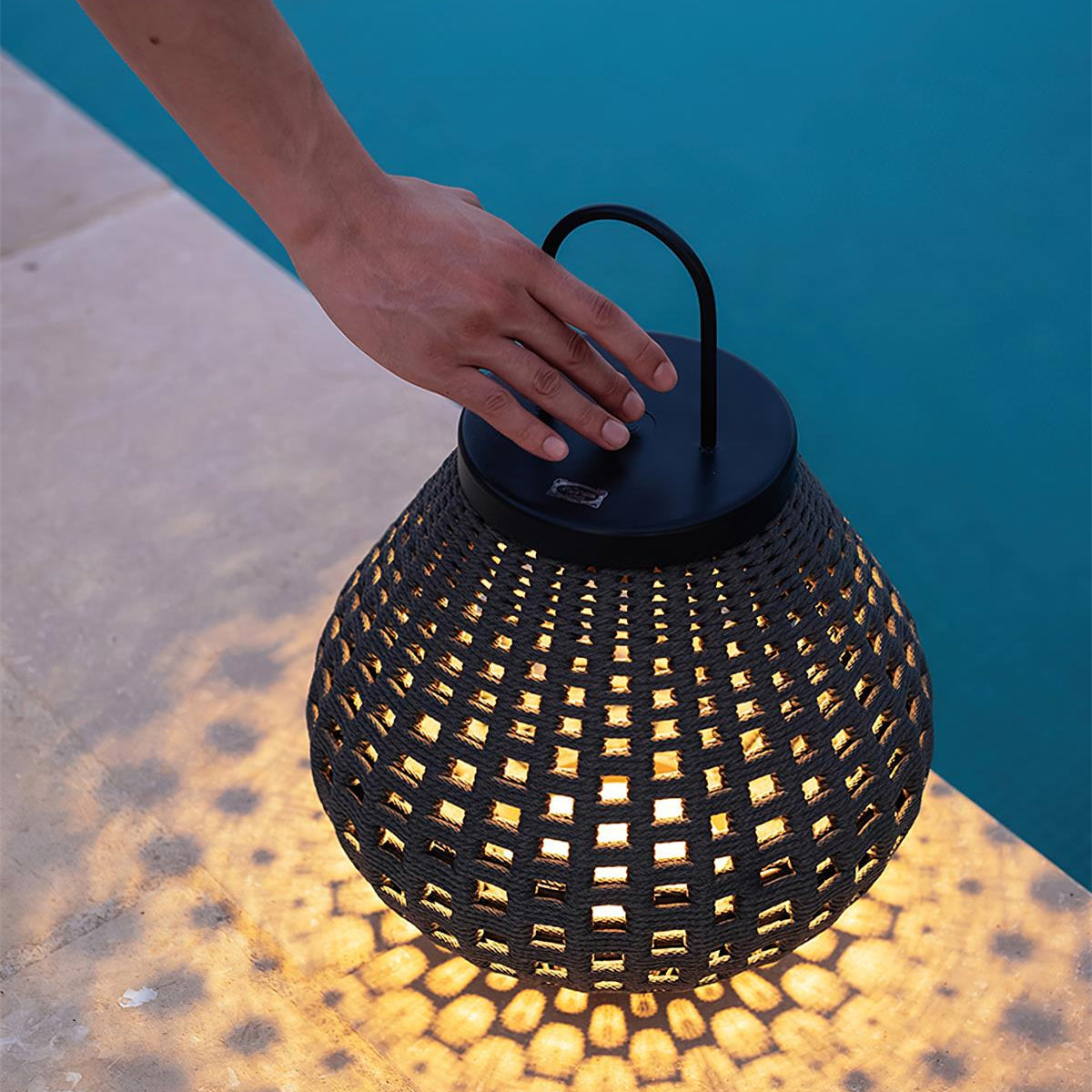 Ravello Woven Outdoor Lights LED Lantern