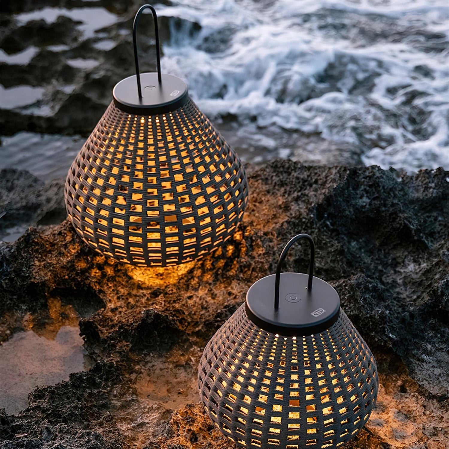 Ravello Woven Outdoor Lights LED Lantern