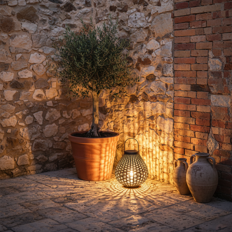 Ravello Woven Outdoor Lights LED Lantern